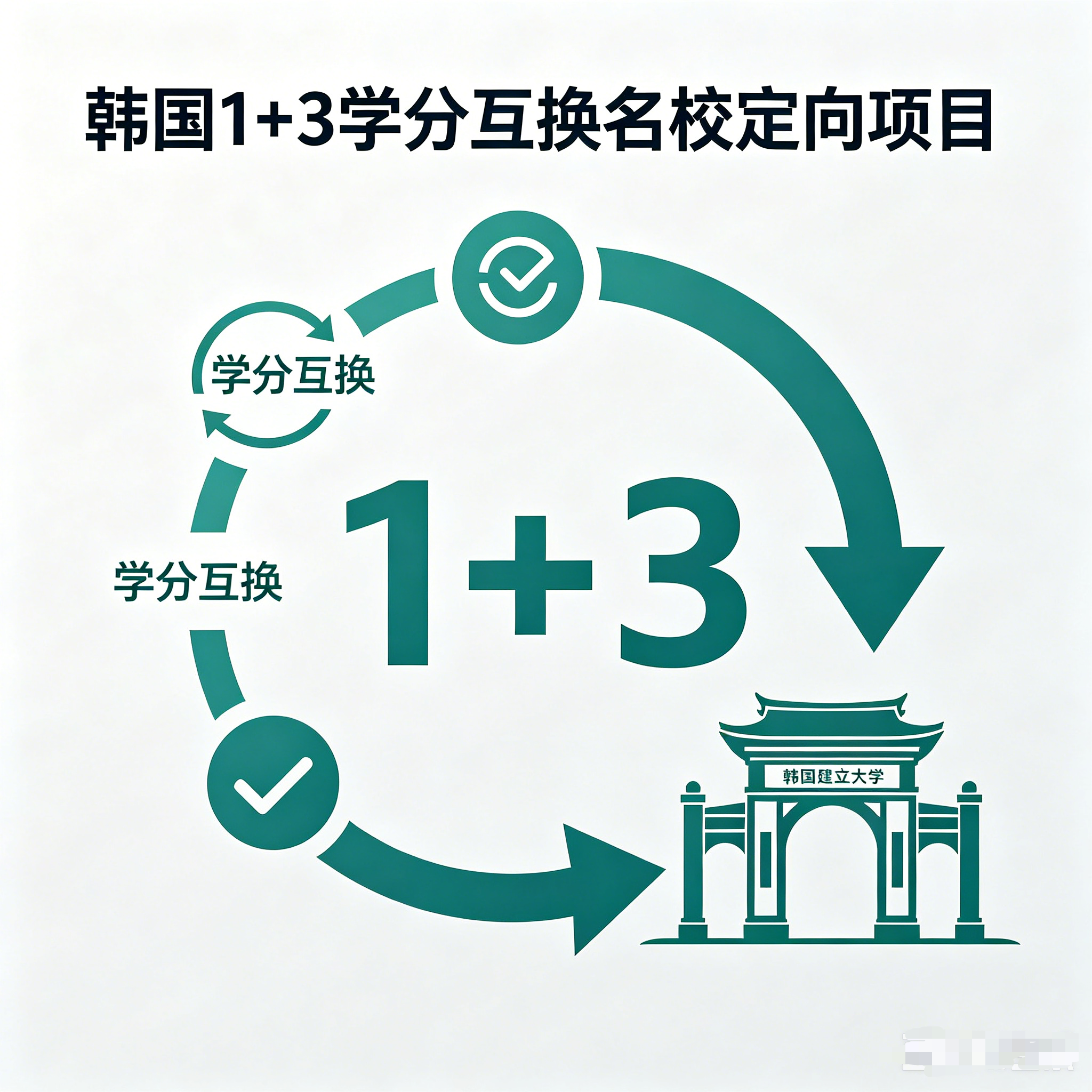 巫山韩国留学1+3学分互换项目（名校定向）